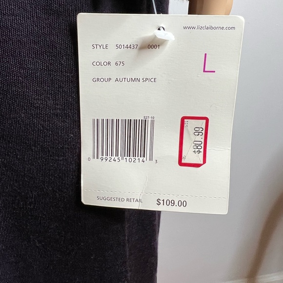 Liz Claiborne Cowl Neck Dress - Picture 4 of 4